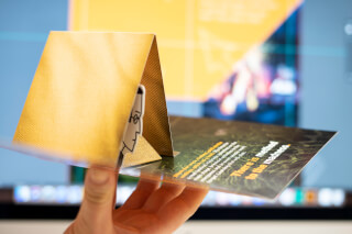 A conceptual image showing a creatively designed book with a motivational message.  