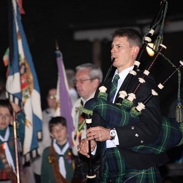armicetice100 bagpipes eventphotography nightphotography nikond750 piper scottish scouts