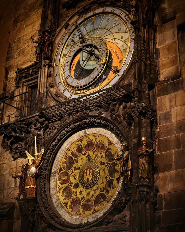 The Prague astronomical clock, a medieval marvel, stands tall with its intricate design and historical significance in the heart of Prague.