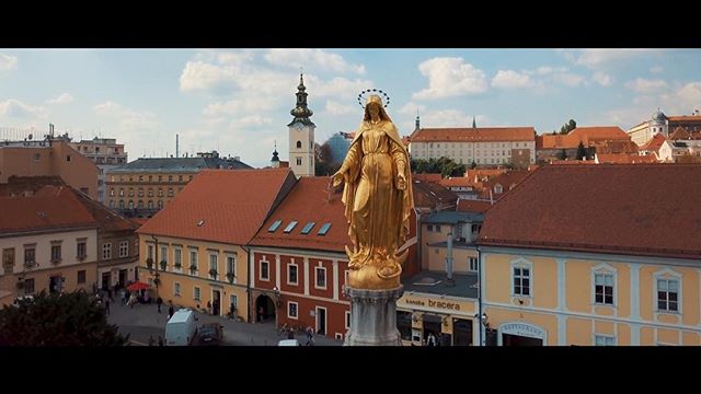 balkan church croatia director directorofphotography dji drone dronephotography dronestagram gold lifestyle mavic mavicpro musicvideo photography saints statue travel travelphotography zagreb